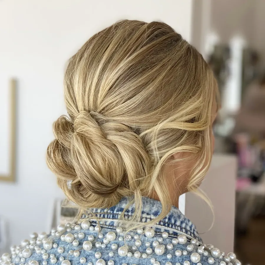 Bridal updo created at Solace Salon